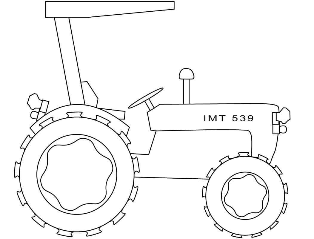 Dibujo de Sencillo Tractor para Colorear