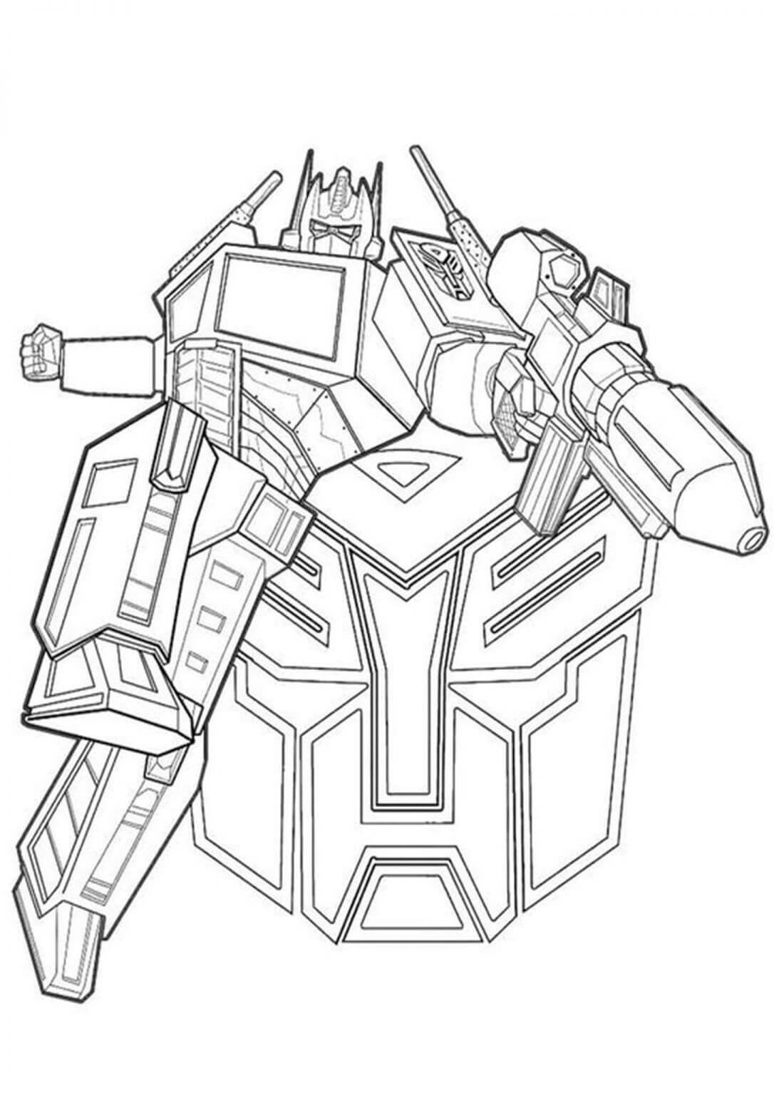 Dibujo de Autobot Transformer para Colorear