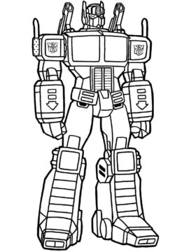Dibujo de Optimus Prime Fresco para Colorear