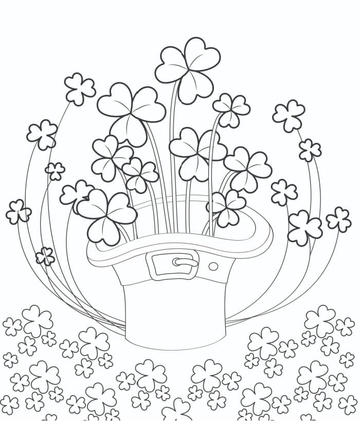 Dibujo de Macetas de Flores Lejos del Eje para Colorear