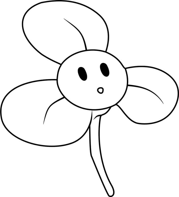 Dibujo de Blover Lindo para Colorear