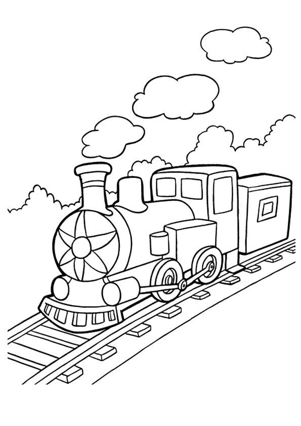 Dibujo de Un Tren de Carga para Colorear
