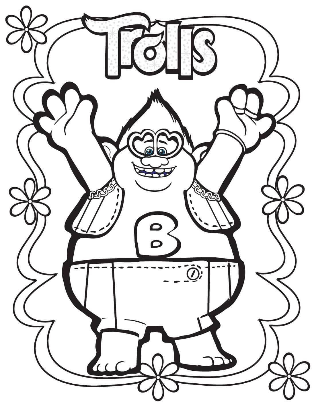 Dibujo de Biggie Feliz para Colorear