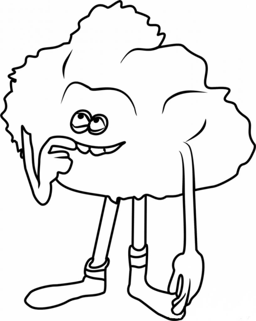 Dibujo de Chico Divertido de la Bube para Colorear