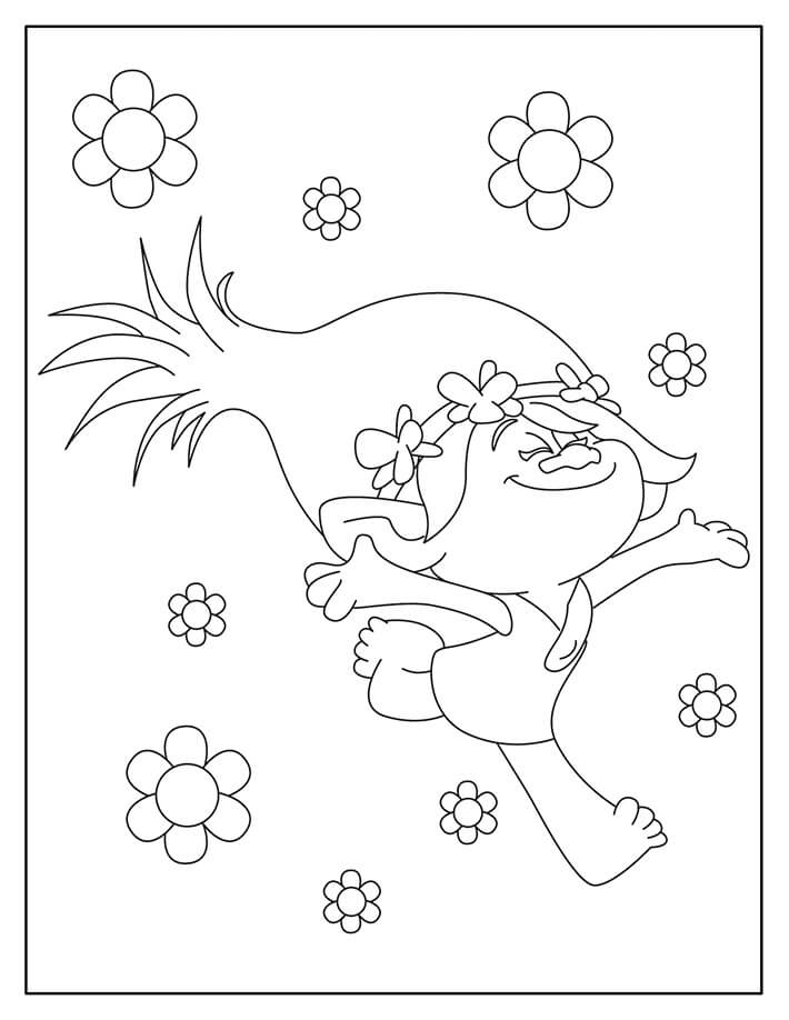 Dibujo de Corriendo Amapola para Colorear