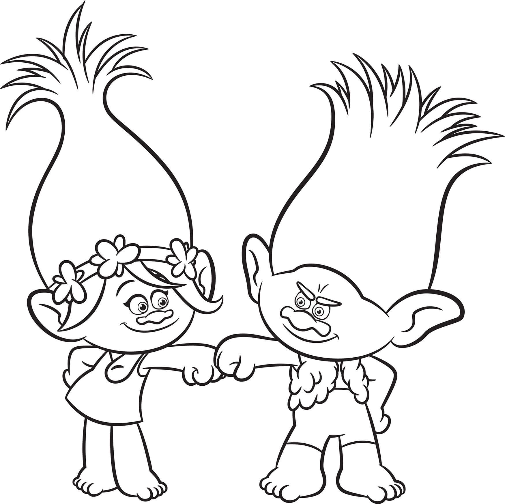 Dibujo de Enfriar Amapola y Rama para Colorear