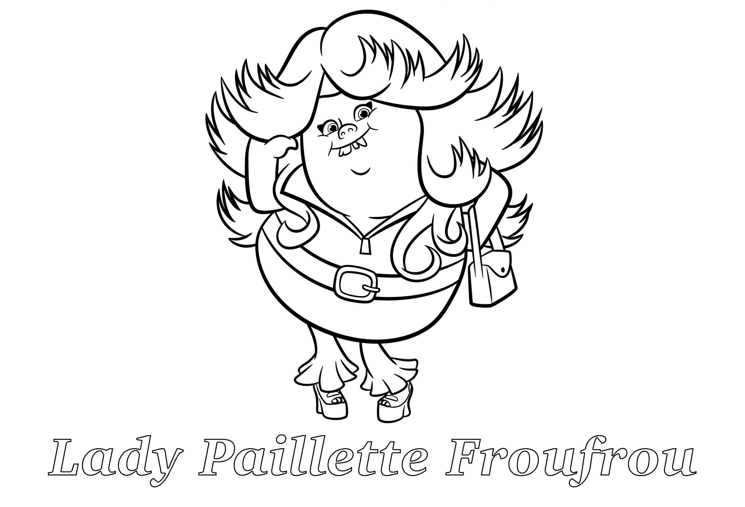 Dibujo de Lady Paillette Frufrou para Colorear