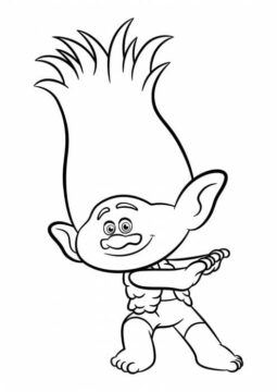 Dibujo de Rama de la Diversion para Colorear