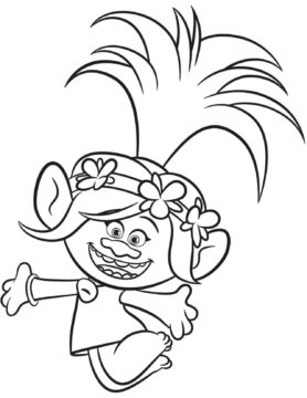 Dibujo de Salto de Amapola para Colorear
