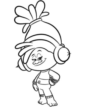 Dibujo de Sonriendo Dj Suki para Colorear
