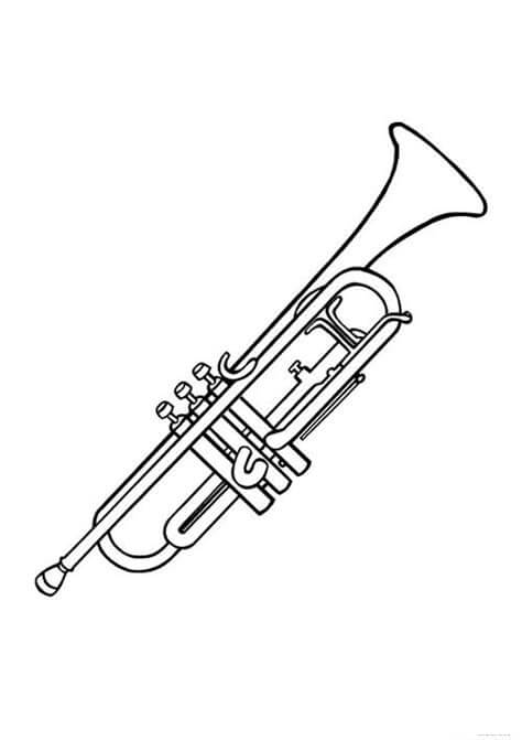 Dibujo de Trompeta Asombrosa para Colorear