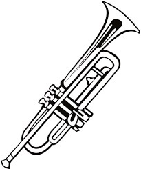 Dibujo de Trompeta Normal para Colorear