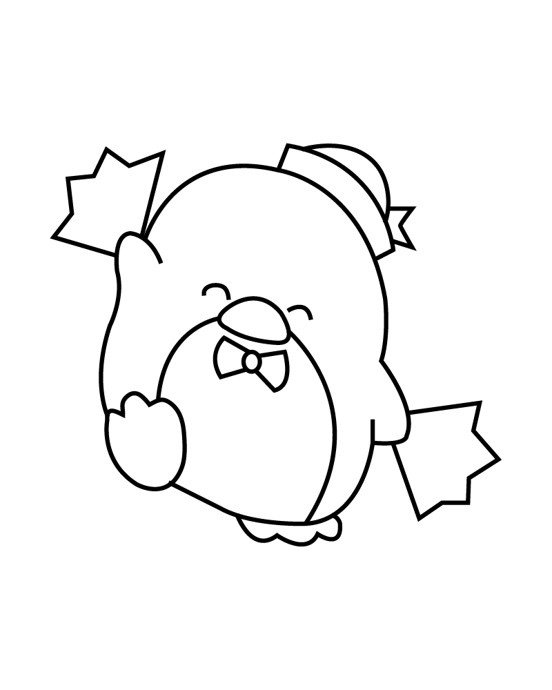 Dibujo de Free Tuxedo Sam Coloring Page para Colorear