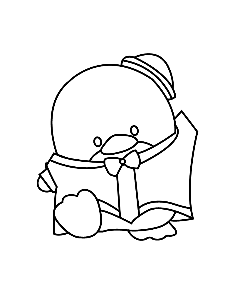 Dibujo de Tuxedo Sam Coloring Pages For Kids And Adults para Colorear