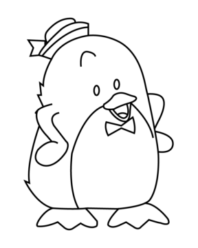Dibujo de Tuxedosam Artistic Coloring Experience para Colorear
