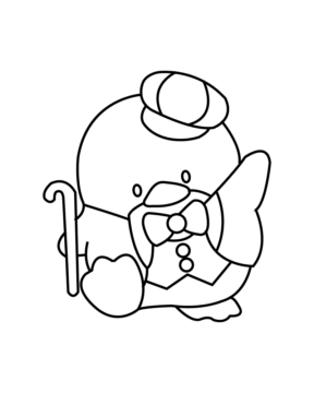 Dibujo de Tuxedosam Coloring Sheet Printable para Colorear