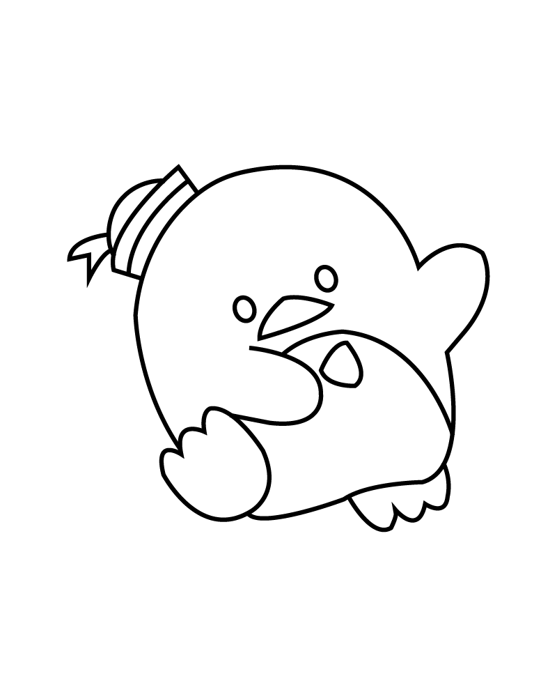 Dibujo de Whimsical Tuxedosam Coloring Fun para Colorear