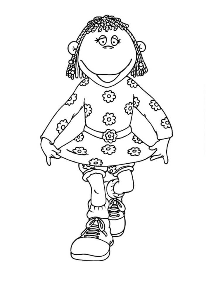 Dibujo de Fizz Sonriendo para Colorear