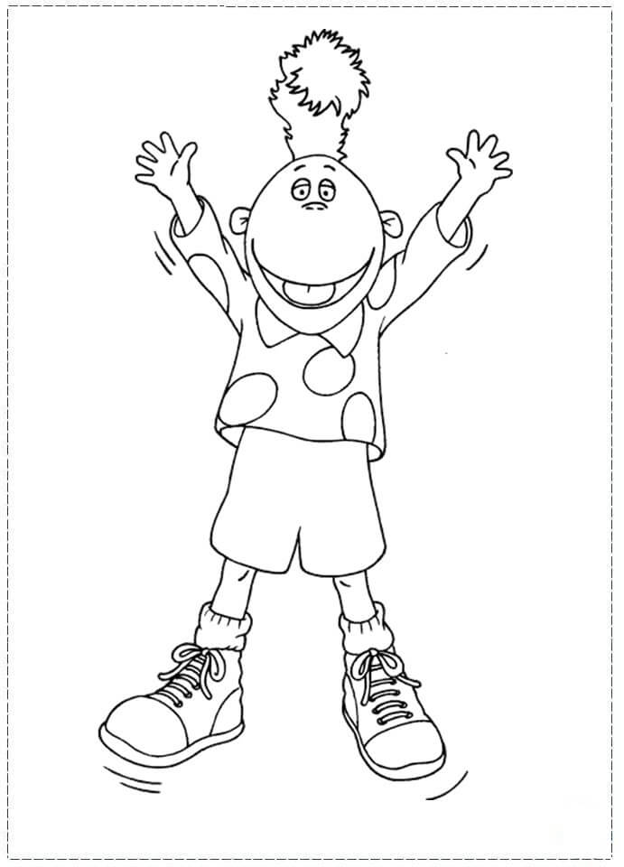 Dibujo de Jake Divertido para Colorear