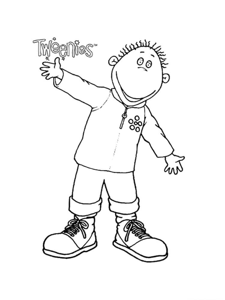 Dibujo de Milo Feliz para Colorear