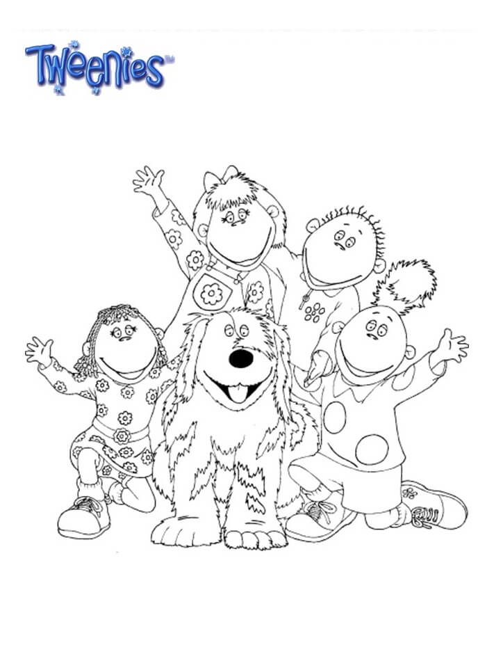 Dibujo de Personajes de Tweenies para Colorear