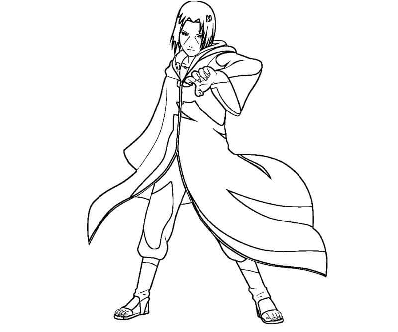Dibujo de Edo Tensei Itachi para Colorear