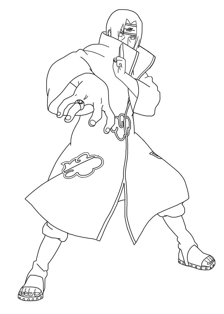 Dibujo de Gran Itachi para Colorear