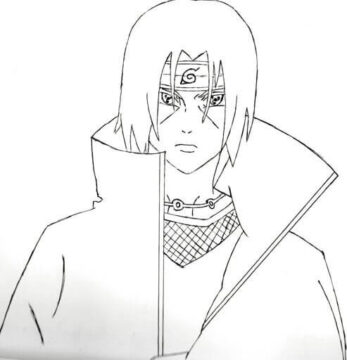Dibujo de Itachi Imprimible para Colorear