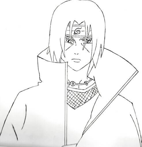 Dibujo de Itachi Imprimible para Colorear