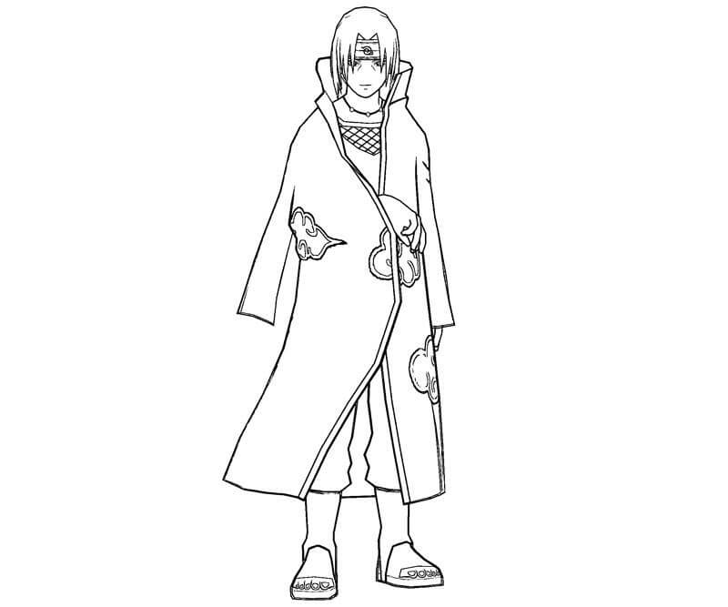 Dibujo de Itachi Perfecto para Colorear