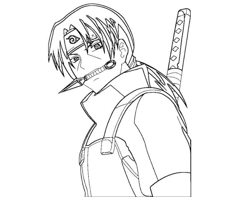 Dibujo de Jounin Itachi para Colorear