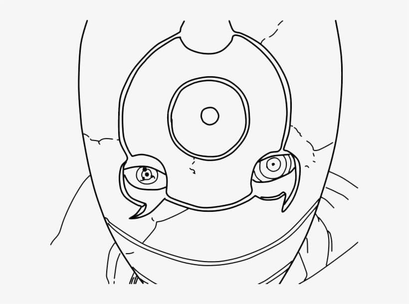 Dibujo de Cara Tobi para Colorear