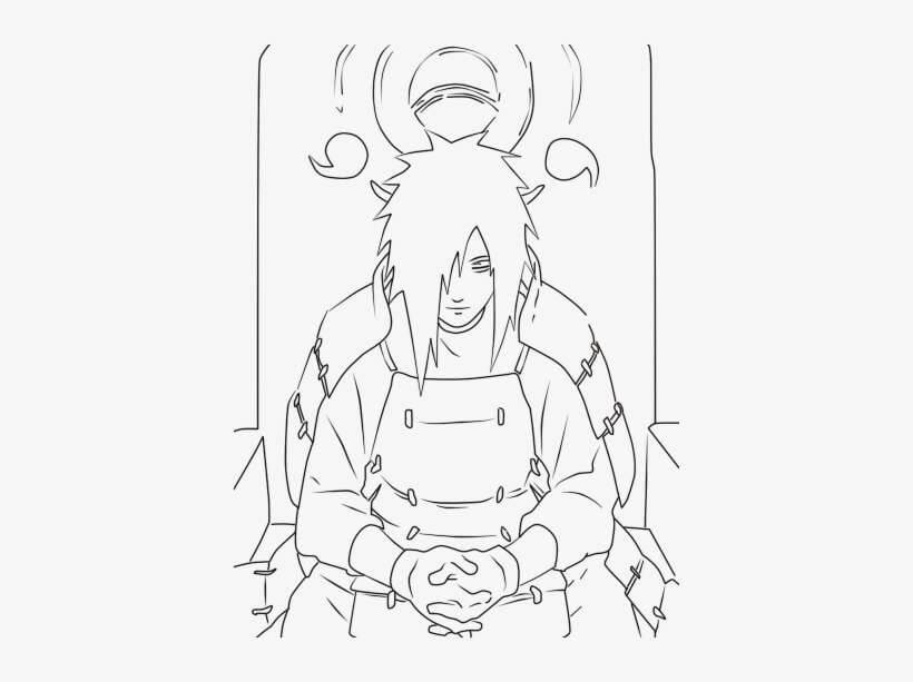 Dibujo de Bonito Uchiha Madara para Colorear
