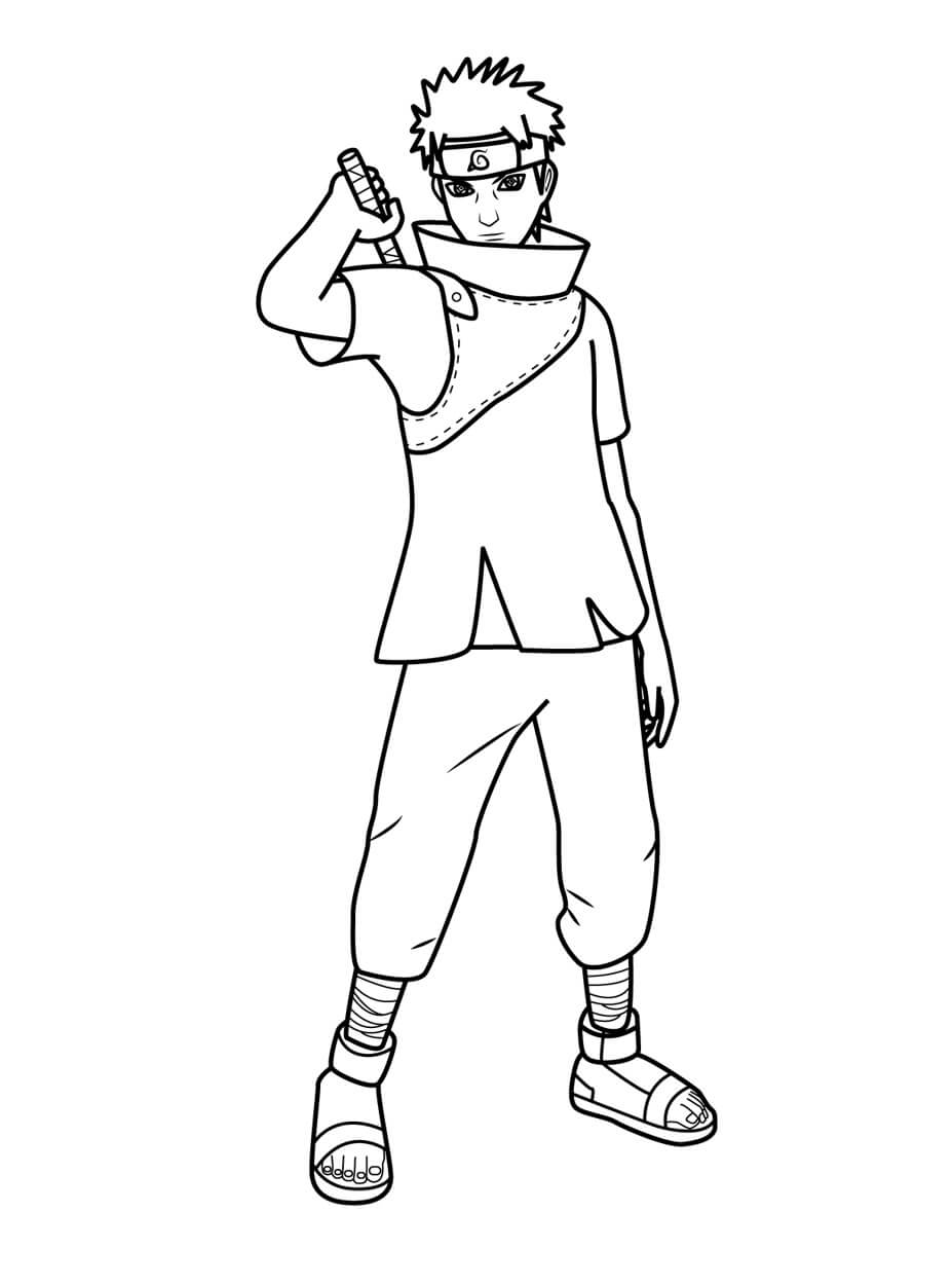 Dibujo de Estupendo Uchiha Shisui para Colorear