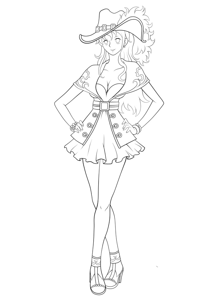 Dibujo de Genial Nami para Colorear
