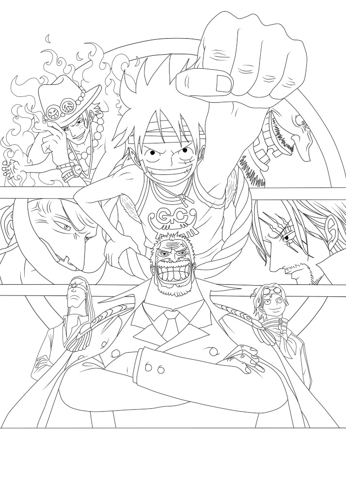 Dibujo de Luffy para Colorear
