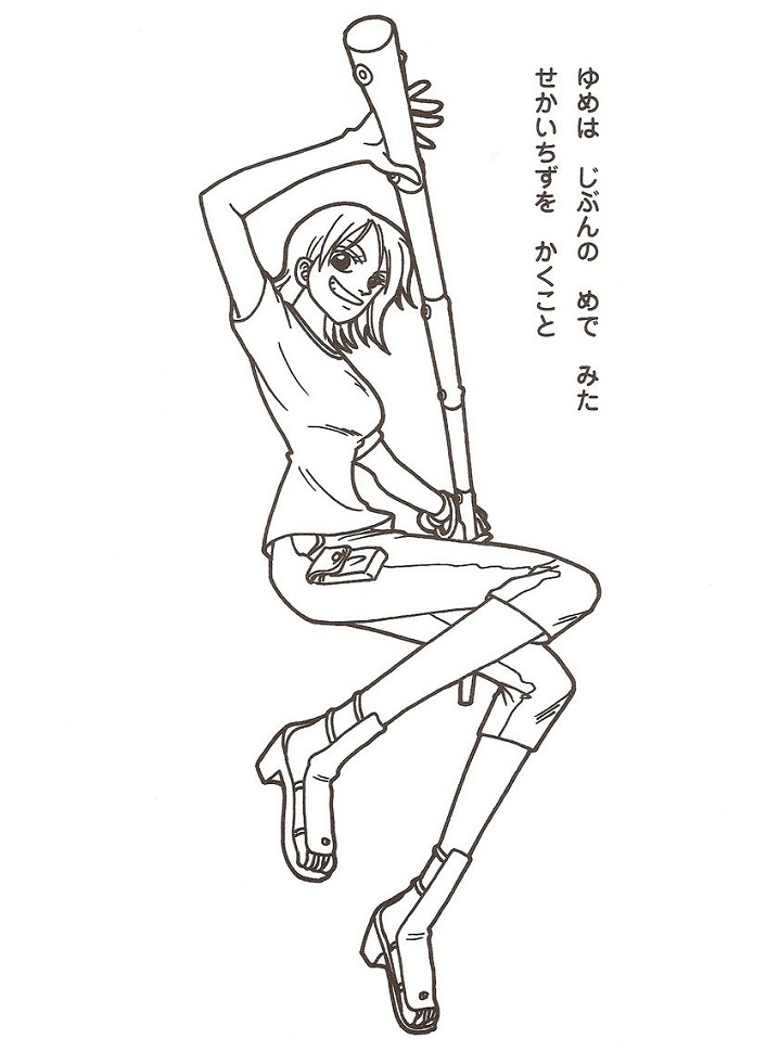 Dibujo de Nami una Pieza para Colorear