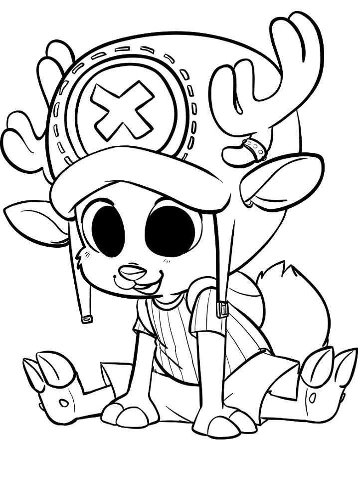 Dibujo de Precioso Chopper para Colorear