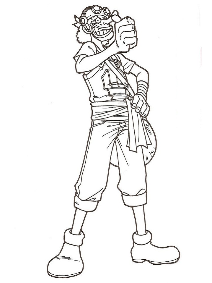 Dibujo de Usopp para Colorear