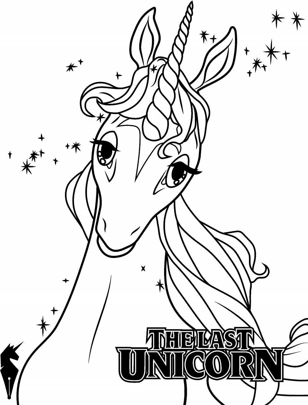 Dibujo de El último Unicornio para Colorear