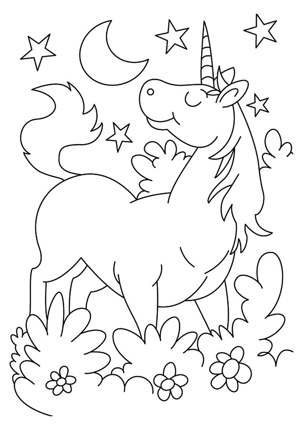 Dibujo de Karkadann en la Noche para Colorear