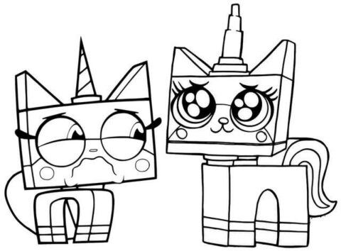 Dibujo de Diez Unikitty Favorito para Colorear