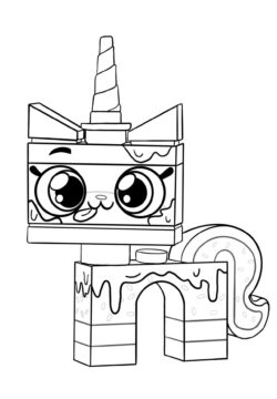 Dibujo de Pastel Unikitty Sprinkle para Colorear