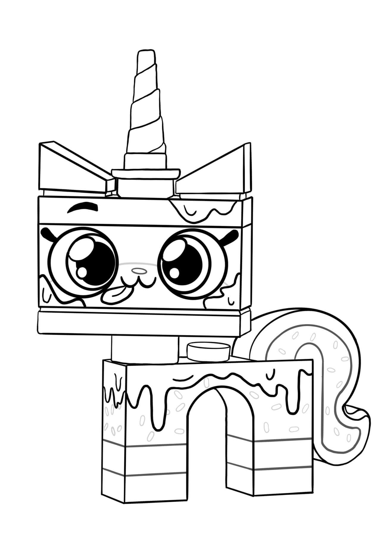 Dibujo de Pastel Unikitty Sprinkle para Colorear