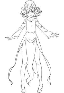 Dibujo de Tatsumaki en Uno Punetazo Hombre para Colorear