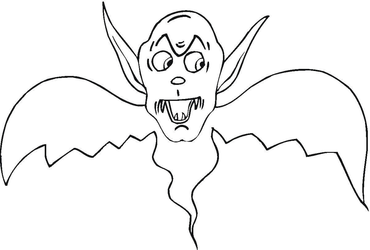 Dibujo de Fantasma Vampiro para Colorear