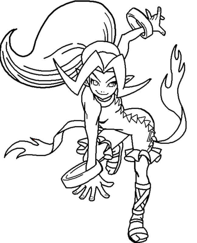 Dibujo de Vampiro Anime para Colorear