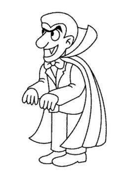Dibujo de Vampiro Impresionante para Colorear