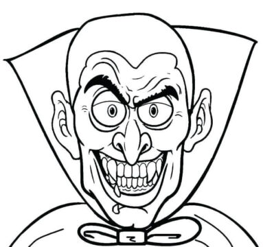 Dibujo de Viejo Vampiro para Colorear