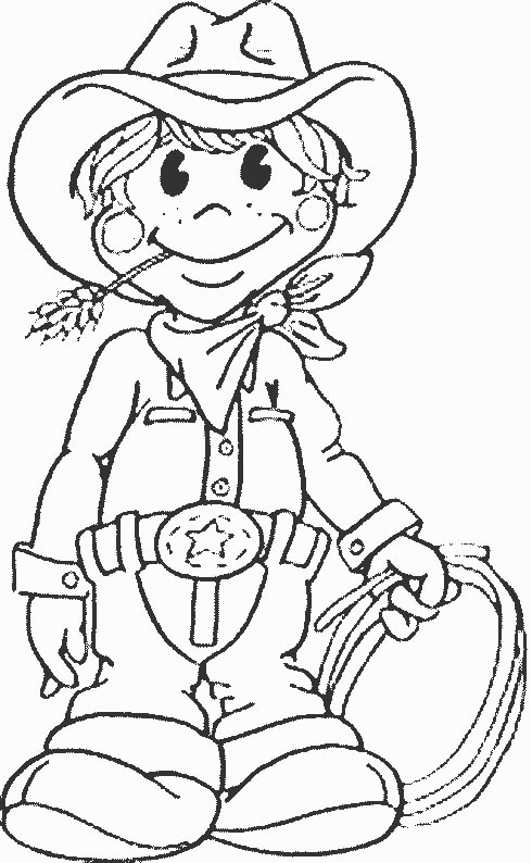 Dibujo de Vaquero para Colorear